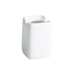 Tandenstokershouder, porselein, 3,5 x 3,5 x 5 cm, "Ventana" - Viejo Valle