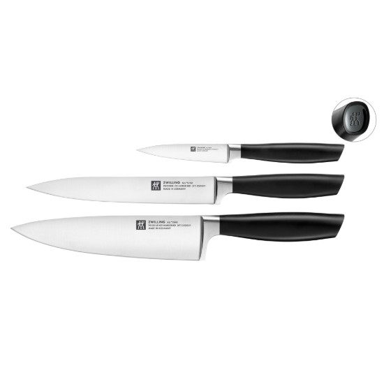 Set coltelli da cucina, 3 pezzi, 'All Star', Nero - Zwilling
