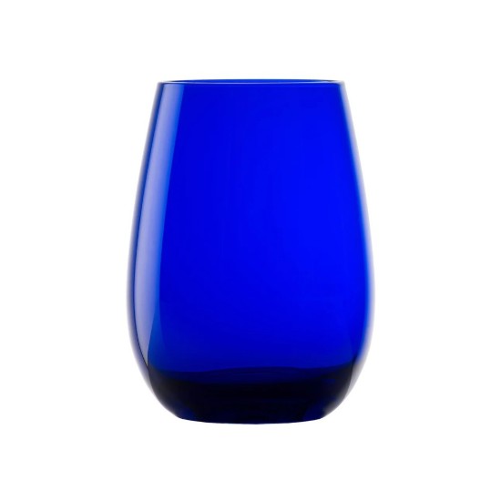 Set van 6 waterglazen, van glas, 465ml, "Elements", Blauw - Stolzle