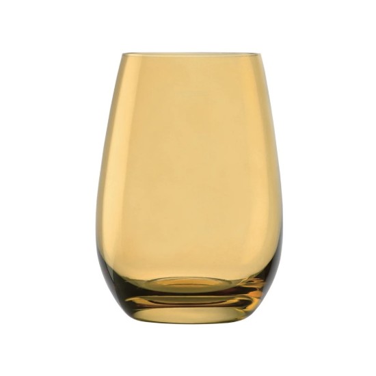 Set van 6 waterglazen, van glas, 465ml, "Elements", Amber - Stolzle