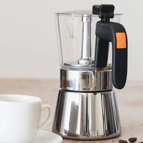 Coffee maker, stainless steel, 280 ml, "Flavour Crystal" - BRA