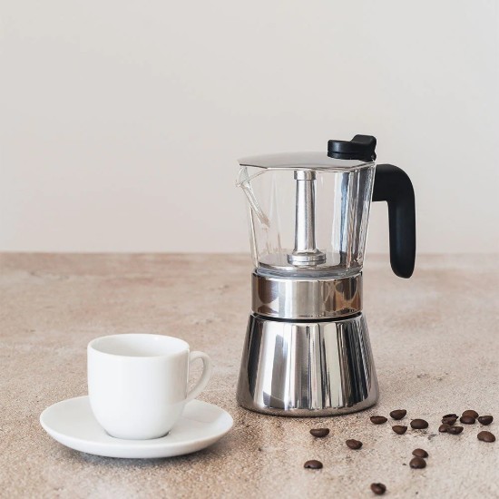 Coffee maker, stainless steel, 280 ml, "Flavour Crystal" - BRA