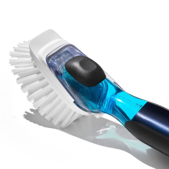 Spazzola per piatti con dosatore di sapone, 23,6 cm - OXO