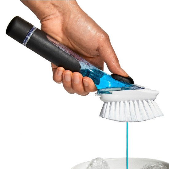 Spazzola per piatti con dosatore di sapone, 23,6 cm - OXO