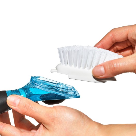 Spazzola per piatti con dosatore di sapone, 23,6 cm - OXO