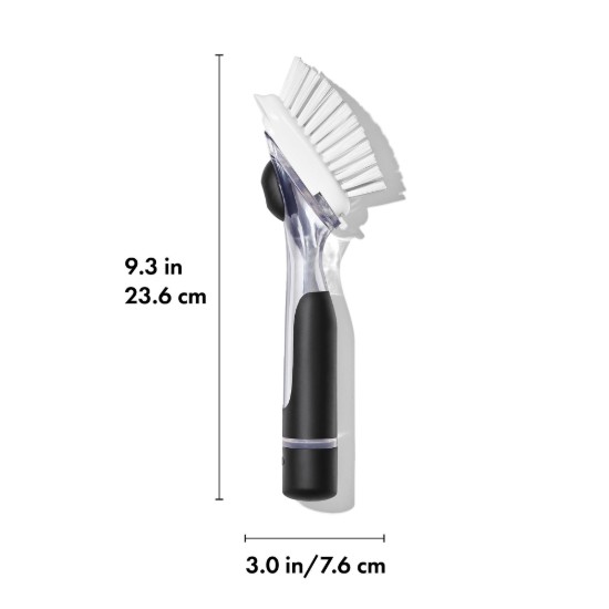 Spazzola per piatti con dosatore di sapone, 23,6 cm - OXO