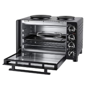 Elektrische oven met 2 kookplaten, "All in One", 30L, 1500W - Unold