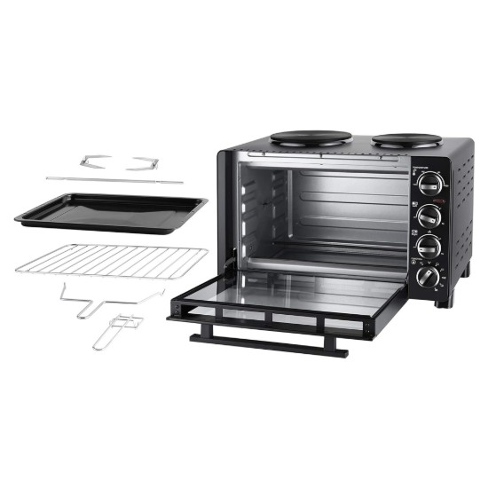 Forno elettrico con 2 piastre, "All in One", 30L, 1500W - Unold