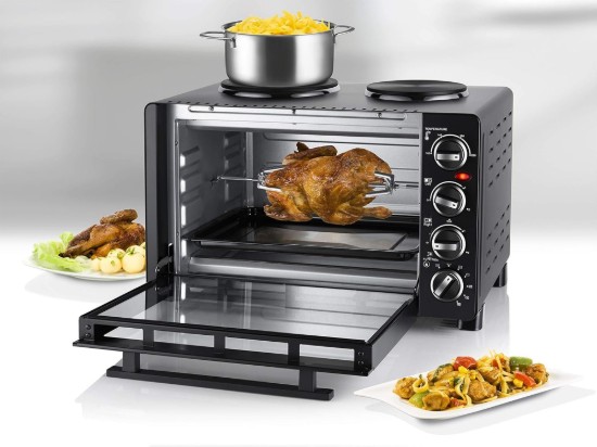 Forno elettrico con 2 piastre, "All in One", 30L, 1500W - Unold