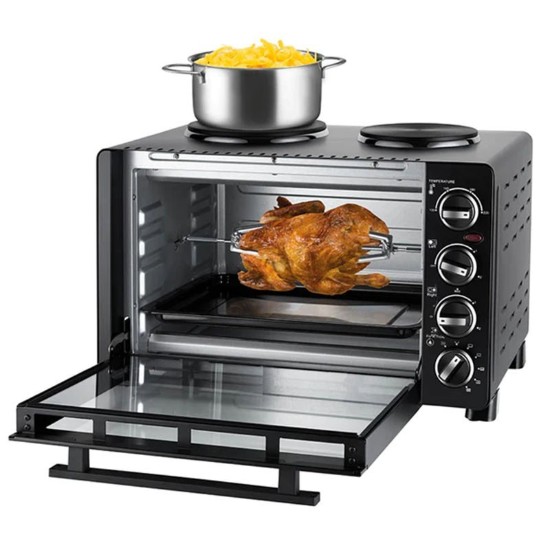Forno elettrico con 2 piastre, "All in One", 30L, 1500W - Unold