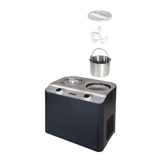 Heladera Doppio, 2,4L, 250W, Negro - Unold
