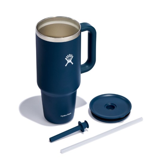 Bicchiere termicamente isolato, acciaio inossidabile, 1,18 L, 'All Around Travel', Indigo - Hydro Flask