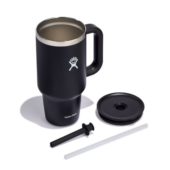 Soojusisolatsiooniga trummel, roostevaba teras, 950 ml, "All Around Travel", Black - hüdrokolb