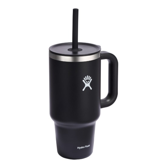 Soojusisolatsiooniga trummel, roostevaba teras, 950 ml, "All Around Travel", Black - hüdrokolb