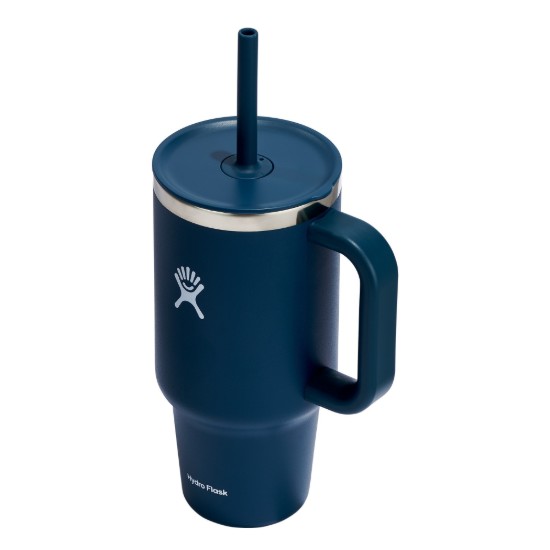 Bicchiere termicamente isolato, acciaio inossidabile, 950 ml, 'All Around Travel', Indigo - Hydro Flask