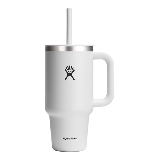 Bicchiere termicamente isolato, acciaio inossidabile, 950 ml, 'All Around Travel', White - Hydro Flask