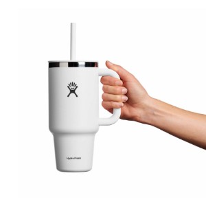 Thermisch geïsoleerde beker, roestvrij staal, 950ml, 'All Around Travel', White - Hydro Flask