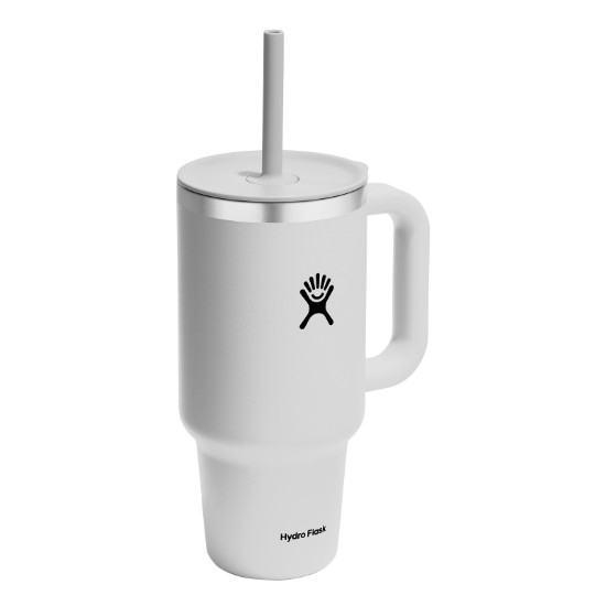 Bicchiere termicamente isolato, acciaio inossidabile, 950 ml, 'All Around Travel', White - Hydro Flask