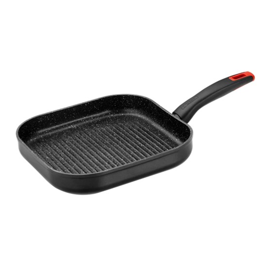 Grillpan, aluminium, 28 x 28 cm, "Titan Rock" - Monix