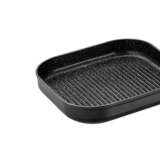 Grillpan, aluminium, 28 x 28 cm, "Titan Rock" - Monix