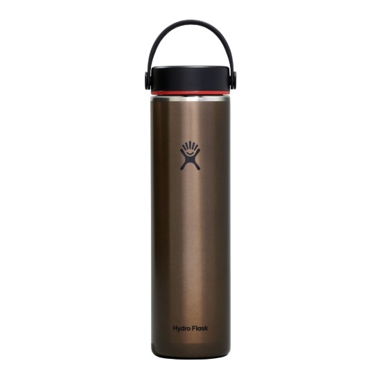 Varmeisolerende flaske, rustfritt stål, 710ml, "Trail", Obsidian - Hydro Flask