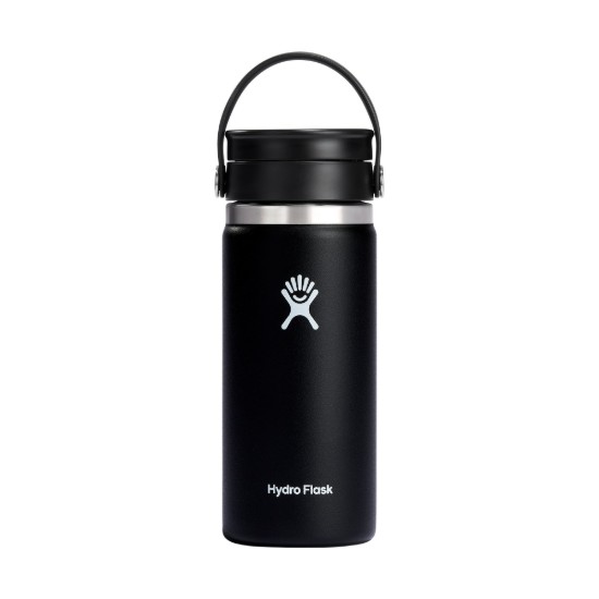 Thermisch isolerende fles, roestvrij staal, 470 ml, "Wide Sip", Black - Hydro Flask