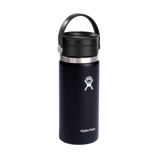 Thermisch isolerende fles, roestvrij staal, 470 ml, "Wide Sip", Black - Hydro Flask
