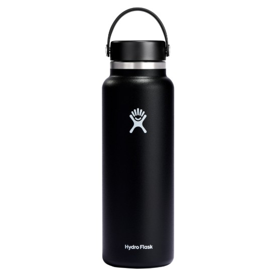 Soojusisolatsioonipudel, roostevaba teras, 1,18L, "Wide Mouth", Black - Hydro Flask