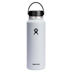 Bottiglia termoisolante, acciaio inossidabile, 1,18 L, "Wide Mouth", White - Hydro Flask