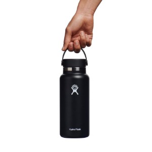 Thermisch isolerende fles, roestvrij staal, 950 ml, "Wide Mouth", Black - Hydro Flask