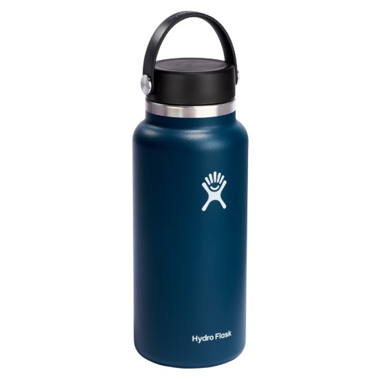 Soojusisolatsioonipudel, roostevaba teras, 950ml, "Wide Mouth", Indigo - Hydro Flask