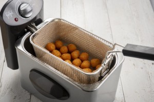 Set van 2 antiaanbakbeschermingen voor friteusemand "Deep Fryer", glasvezel, 25 x 34 cm - NoStik
