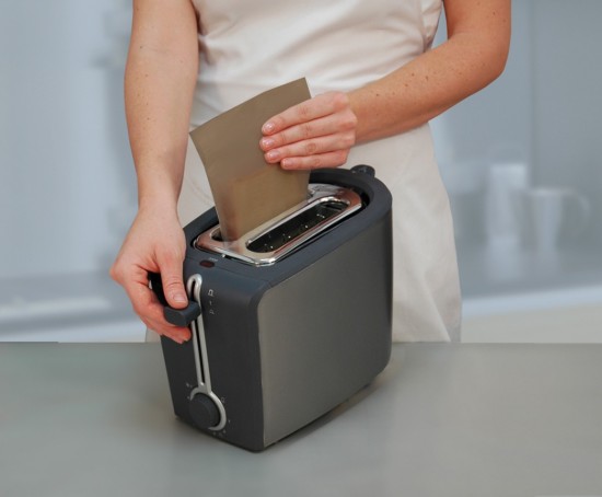 Set of 2 reusable bags for toaster, fibreglass, 16 x 16.5 cm - NoStik