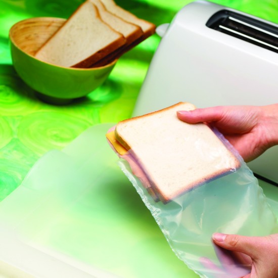 Set van 4 herbruikbare zakjes voor toast en panini, teflon - NoStik