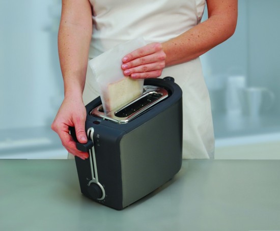 Set van 4 herbruikbare zakjes voor toast en panini, teflon - NoStik