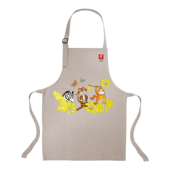 Children's kitchen apron, cotton, 60 × 45 cm, Grey - Zwilling
