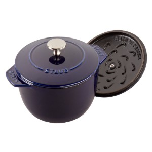 Cocotte rijstkookpot, gietijzer, 20cm/3L, Dark Blue - Staub