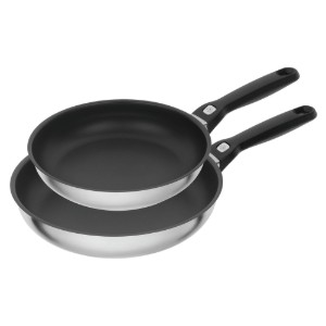 Set 2 padelle acciaio inox 24/28cm "Pesaro" - Ballarini