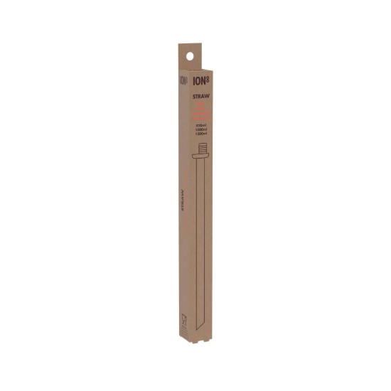 Herbruikbaar rietje, recyclon™, maat L, transparant - Ion8