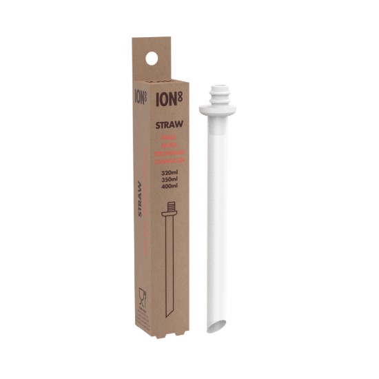 Reusable straw, recyclon™, size S, Transparent - Ion8