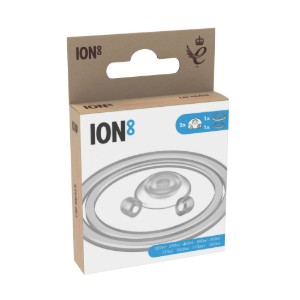 Afsluitaccessoireset voor flessen, 8-delig, siliconen, transparant - Ion8