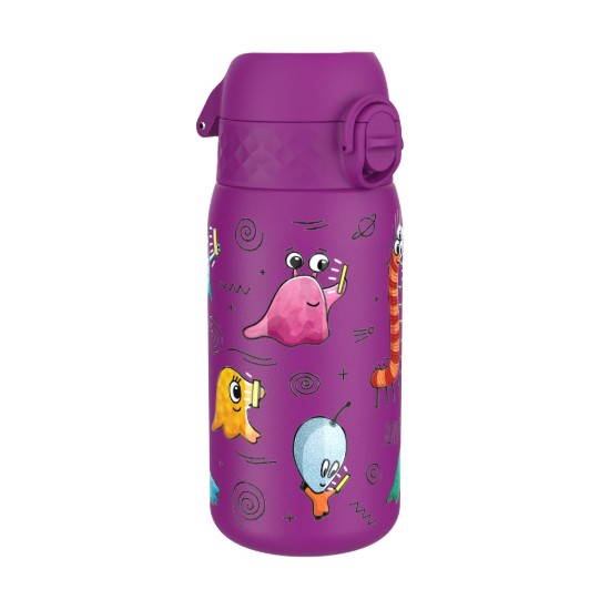 Bouteille d'eau pour enfants, en acier inoxydable, 400 ml Aliens - Ion8
