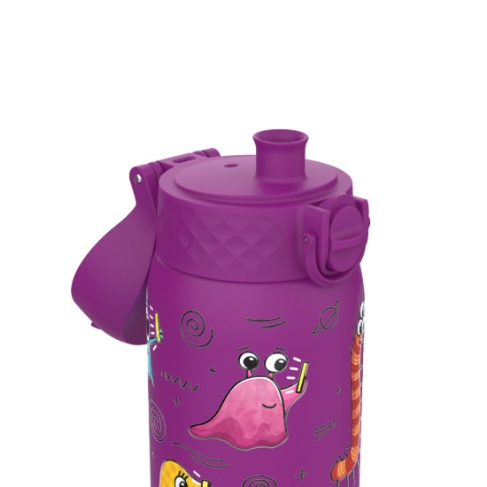 Bouteille d'eau pour enfants, en acier inoxydable, 400 ml Aliens - Ion8