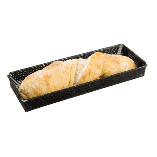 Perforert brett for baking av baguetter, glassfiber, 30 × 8 × 3 cm - NoStik