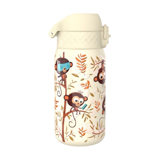 Bouteille d'eau pour enfants, en acier inoxydable, 400 ml, Monkeys - Ion8