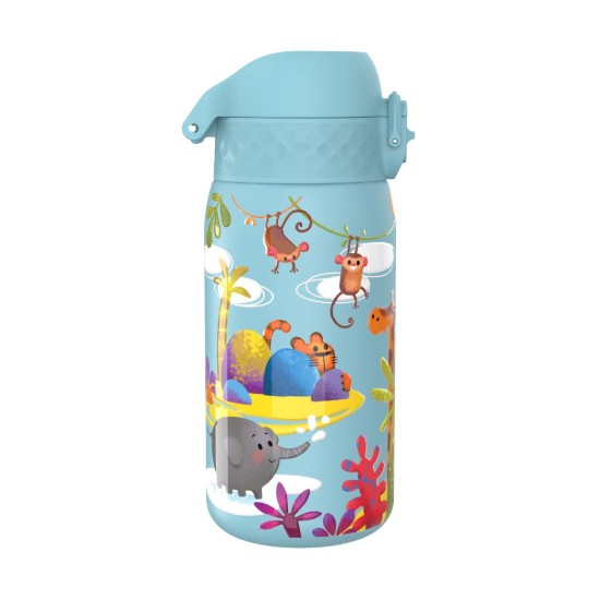 Waterfles voor kinderen, roestvrij staal, 400 ml Safari - Ion8