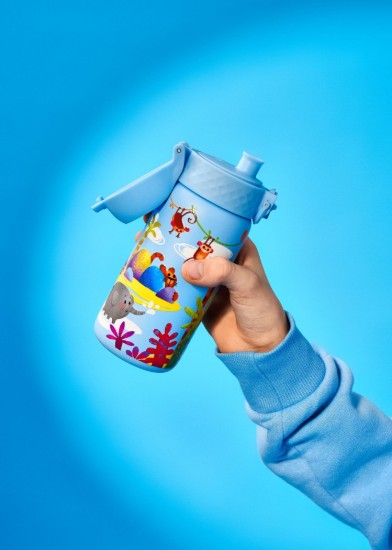 Waterfles voor kinderen, roestvrij staal, 400 ml Safari - Ion8