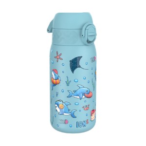 Waterfles voor kinderen, roestvrij staal, 400 ml, Sharks - Ion8