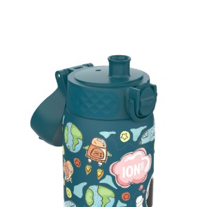 Waterfles voor kinderen, roestvrij staal, 400 ml, Space - Ion8