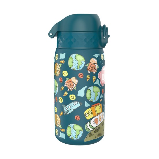Láhev na vodu pro děti, nerezová ocel, 400 ml, Space - Ion8